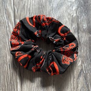 Hand Made Baltimore Orioles Hair Scrunchie